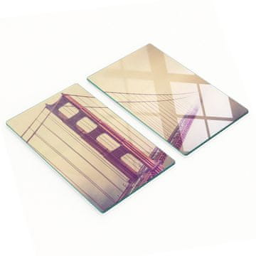 shumee Dekorativne steklene deske za rezanje Most San Francisco 2x30x52 cm