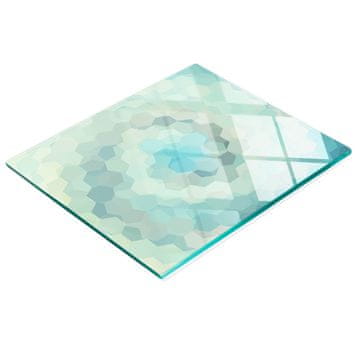shumee Kuhinjska večnamenska dekorativna tabla kaljena abstraktna 60x52 cm