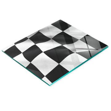 shumee Kaljena večnamenska dekorativna steklena tabla z zastavico 60x52 cm