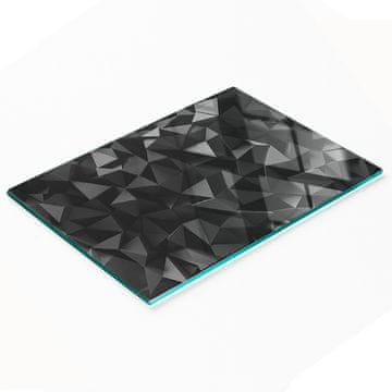 shumee Dekorativna kaljena steklena deska za rezanje s 3D grafiko 80x52 cm