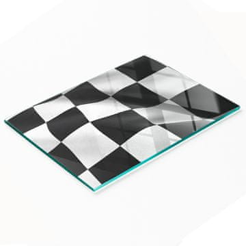 shumee Kaljena večnamenska dekorativna steklena tabla z zastavico 80x52 cm