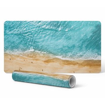 shumee Zaščitna podloga za mizo z grafiko plaže in valov iz zraka 90x45 cm