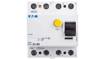 Eaton 4P 25A 0,03A diferencialno varovalko tip AC pfim-25/4/003-MW 235406