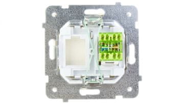 shumee AS Enojna računalniška vtičnica RJ45 kat. 5e MMC ecru GPK-1G/K/m/27