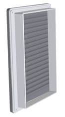airRoxy Diagonalna prezračevalna rešetka z mrežico 21x14 rjava AirRoxy 0969