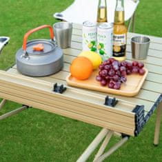 ZLOŽLJIVA CATERING TURISTIČNA PIKNIK MIZA 53X51 CM BEŽ MIZA