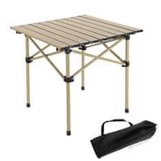 ZLOŽLJIVA CATERING TURISTIČNA PIKNIK MIZA 53X51 CM BEŽ MIZA