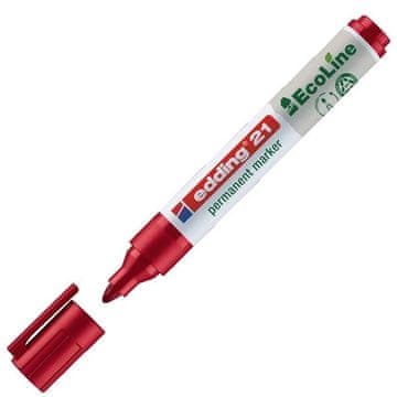 Edding Permanentni marker Ecoline 21, rdeč