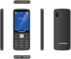 Blaupunkt V25 telefon, 4G/LTE, črni