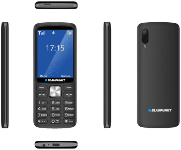 Blaupunkt V25 telefon, 4G/LTE, črni