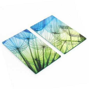 shumee Steklene table z dekorativnim potiskom pisanega regrata 2x30x52 cm