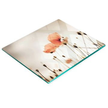 shumee Večnamenska dekorativna kuhinjska deska Kaljeni rdeči mak 60x52 cm