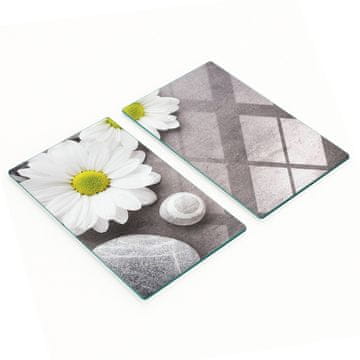 shumee Kaljene večnamenske dekorativne steklene plošče Gerbera 2x30x52 cm