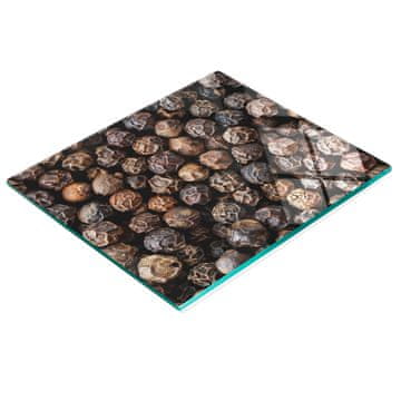 shumee Kuhinjska večnamenska dekorativna steklena tabla s poprom 60x52 cm