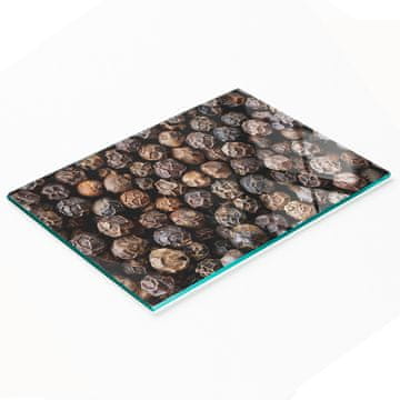 shumee Kuhinjska večnamenska dekorativna steklena tabla s poprom 80x52 cm