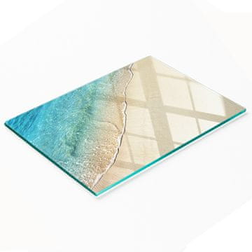 shumee Kaljena večnamenska dekorativna steklena tabla Beach Wave 80x52 cm