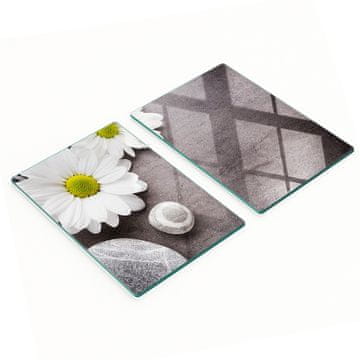 shumee Kaljene večnamenske dekorativne steklene plošče Gerbera 2x40x52 cm