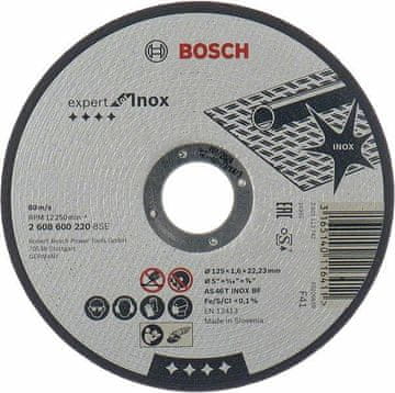 Bosch KOVINSKI DISK 125 mm x 1,6 mm x 22 mm EXPERT ZA INOX