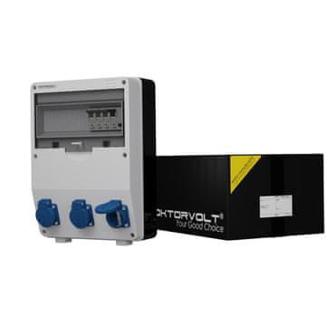 shumee Razdelilna omarica za stavbe TD-S/FI 3x230V Schuko Doktorvolt 9023