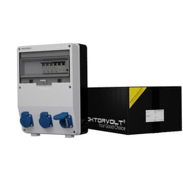shumee Razdelilna omarica za stavbe TD-S/FI 3x230V Schuko Doktorvolt 9030