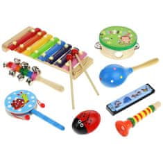 Nobo Kids LESENA GLASBILA ZA OTROKE ČINELE MARAKASE HARMONIKA