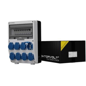 shumee Razdelilna omarica za stavbe TD-S/FI 8x230V Schuko Doktorvolt 2824