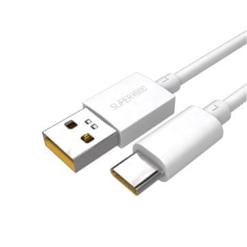Oppo USB-A–USB-C kabel Oppo 6,5 A, 65 W, 1 m, DL136, v razsutem pakiranju, bel
