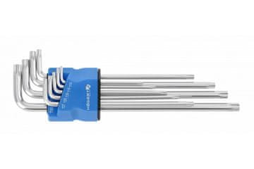 Hoegert HT1W831 set tamper torx ključev extra dolgih TT10-TT50, 9-delni, S2