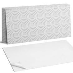 COLORAY Dekorativne samolepilne vinilne ploščice, valovit vzorec loka, 6x60x30 cm