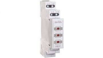 Zamel Modularna svetilka 3-fazna rdeča 230V/400V 3xLED TN LKM-01-10 EXT10000036