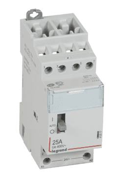 LEGRAND Modularni kontaktor 4P 25A 4Z 24V AC z manipulatorjem SM 425 24 4Z 412517