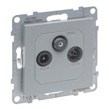 LEGRAND Aluminijasta TV-R-SAT priključna vtičnica 1,5 dB IP20 Suno Legrand 721367