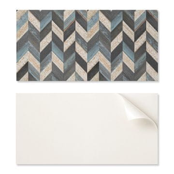 COLORAY Dekorativne PVC stenske ploščice z vzorcem za sobo Cikcak vzorec z lesom 6x60x30 cm