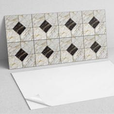 COLORAY Paket vinilnih ploščic za enostavno namestitev, eleganten marmorni vzorec 10x40x20 cm