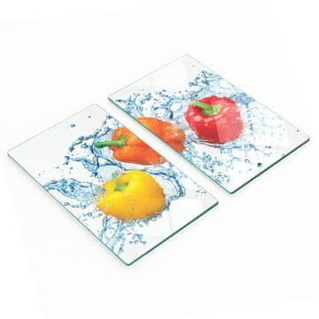 shumee Kaljene večnamenske dekorativne steklene plošče Vodne paprike 2x30x52 cm
