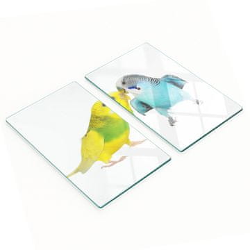 shumee Dekorativne steklene deske za rezanje in serviranje za papige 2x30x52 cm