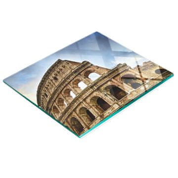 shumee Kuhinjska večnamenska dekorativna kaljena plošča Colosseum Rome 60x52 cm