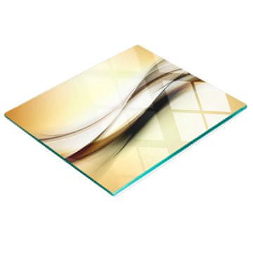 shumee Steklena dekorativna plošča za serviranje prigrizkov Abstraktna 60x52 cm