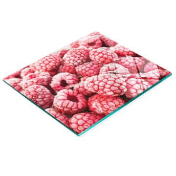 shumee Dekorativna kaljena steklena deska za rezanje zamrznjenih malin 60x52 cm