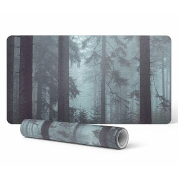 shumee Podloga za pisarniško mizo Misty Coniferous Forest proti zdrsu 100x50 cm