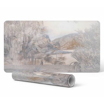 shumee Vinilna podloga za pisalno mizo s pastelnim potiskom naravne pokrajine 100x50 cm