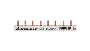 Elektro-Plast Tokovna zbiralka s priključki 3P 10 mm2 63 A 18 pinov IZS10/3F/18 45.228