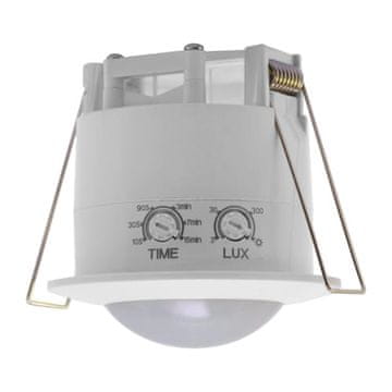 Ideus Vgradni senzor gibanja 1200W 230V 360 stopinj 6m bel OKO PIR Ideus 03694