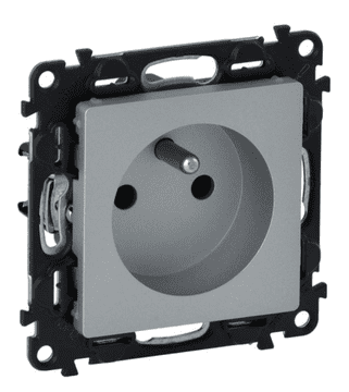 LEGRAND VALENA LIFE Enojna vtičnica z/brez 2P+Z z aluminijastimi roletami 753380