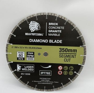 shumee 350 mm segmentni diamantni rezilni list turbo CUT indijski profesionalni