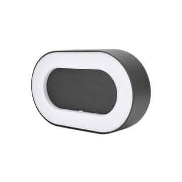 Bemko Fasadna svetilka Valit 10W 4000K 850LM IP65, ovalna grafitna, Bemko 6196