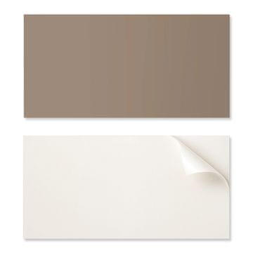 COLORAY Vinilna dekorativna plošča z grafiko za kuhinjo ali kopalnico 120x60 cm rjave barve