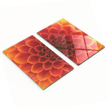 shumee Večnamenske dekorativne steklene table s cvetličnim potiskom 2x30x52 cm