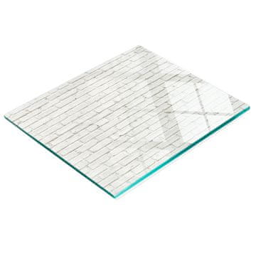 shumee Kaljena večnamenska dekorativna steklena plošča za zid z opeko 60x52 cm