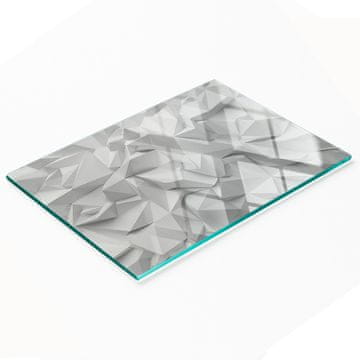 shumee Kuhinjska večnamenska dekorativna tabla iz kaljenega stekla 3D 80x52 cm